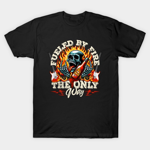 Skeleton Rocker for Spicy Food Lover T-Shirt by alcoshirts